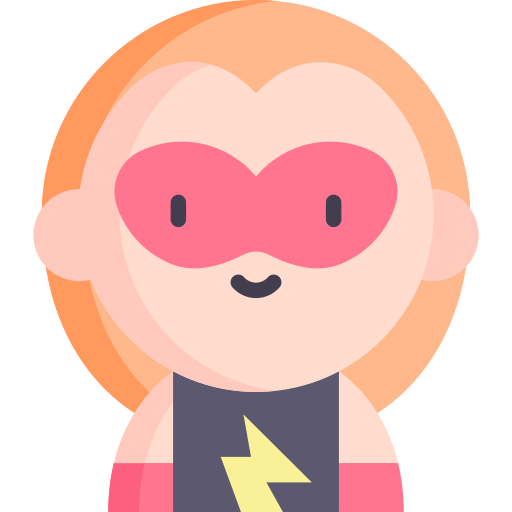 Superhero Kawaii Flat icon