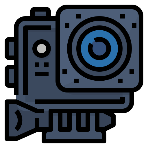 caméra d'action Aphiradee (monkik) Lineal Color Icône