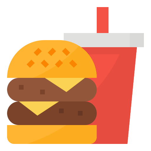 fast food Aphiradee (monkik) Flat ikona