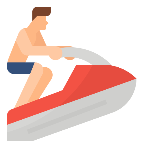 ジェットスキー Aphiradee (monkik) Flat icon