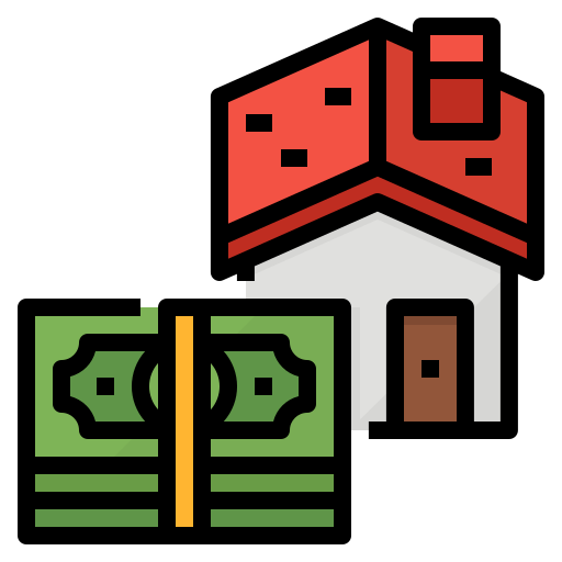 Mortgage Aphiradee (monkik) Lineal Color icon
