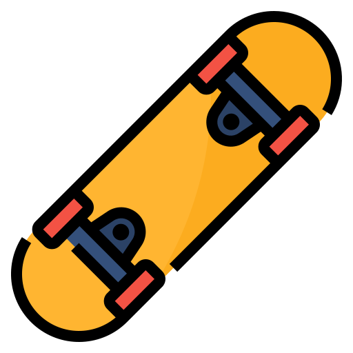 Skateboard Aphiradee (monkik) Lineal Color icon
