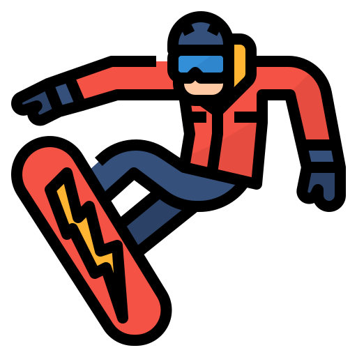 Snowboarding Aphiradee (monkik) Lineal Color icon