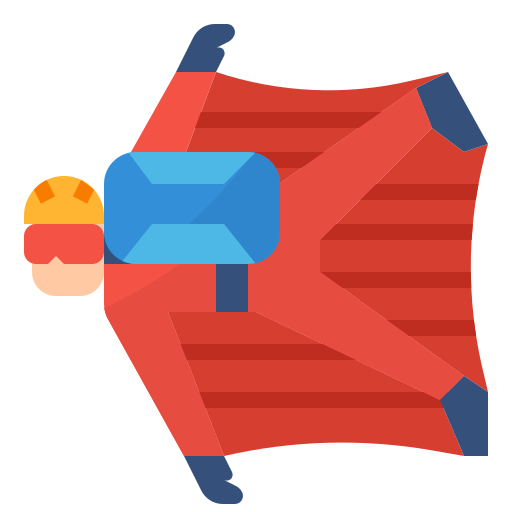 wingsuit Aphiradee (monkik) Flat ikona