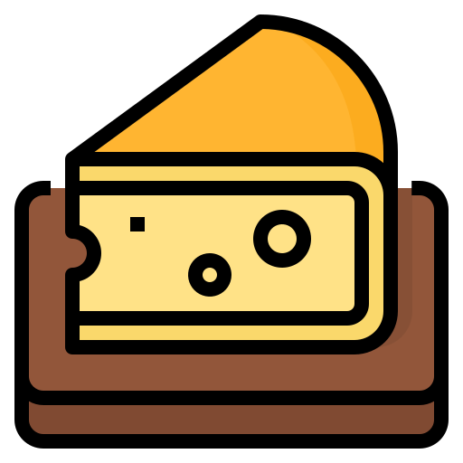 チーズ Aphiradee (monkik) Lineal Color icon