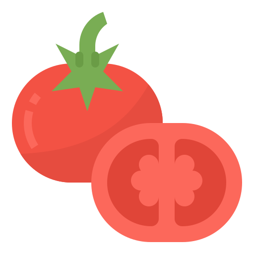 tomaat Aphiradee (monkik) Flat icoon