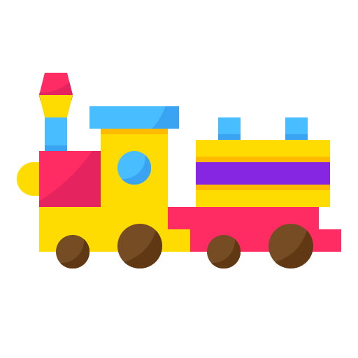 Train toy mynamepong Flat icon