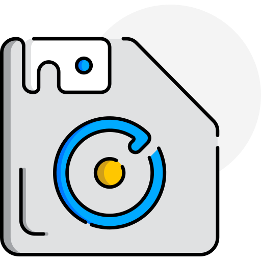 disco flexible Generic Outline Color icono