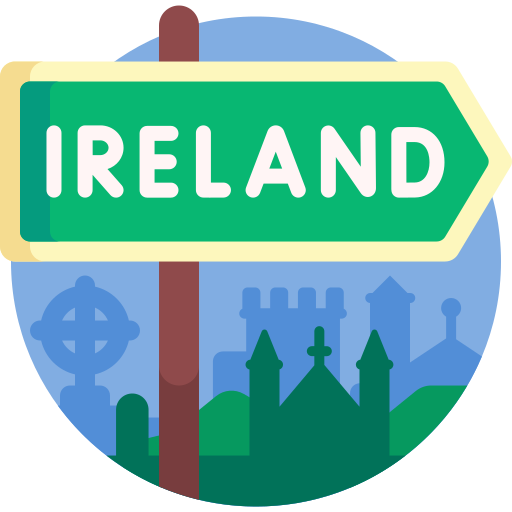 Ireland Detailed Flat Circular Flat icon