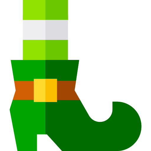 Leprechaun shoe Basic Straight Flat icon