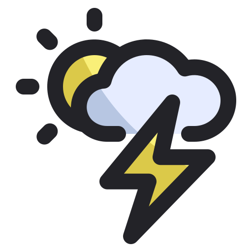 tormenta Generic Outline Color icono