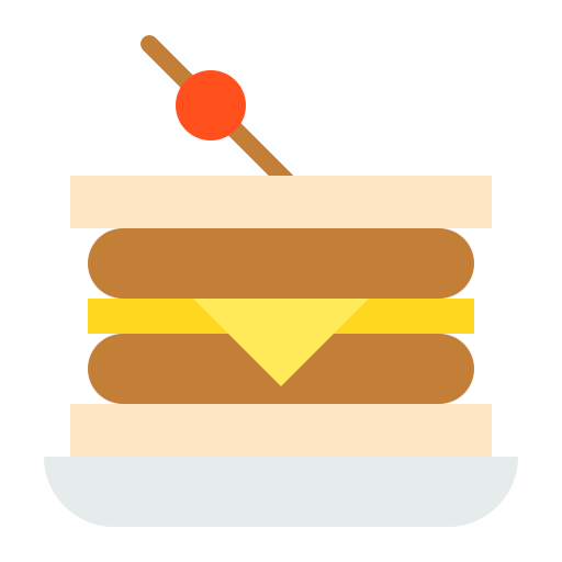 panino all'hamburger Generic Flat icona