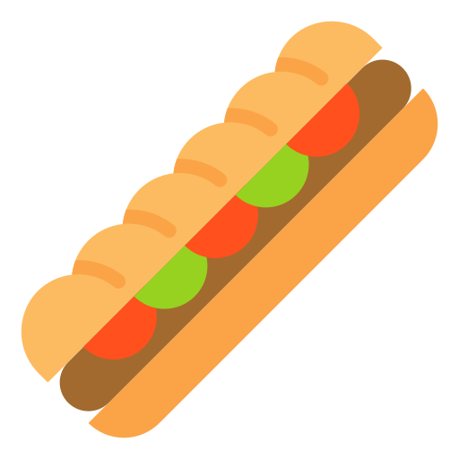 hot-dog Generic Flat Icône