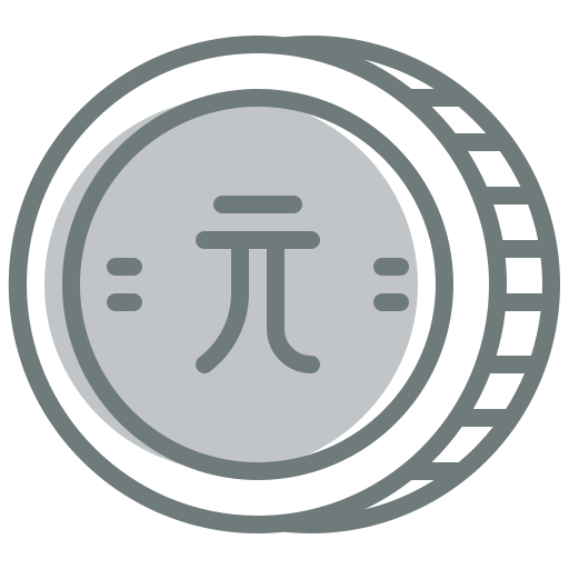 nuevo dólar taiwanés Generic Grey icono