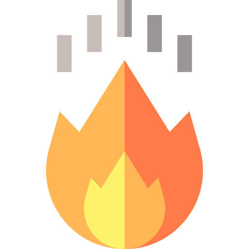 Fire Basic Straight Flat icon