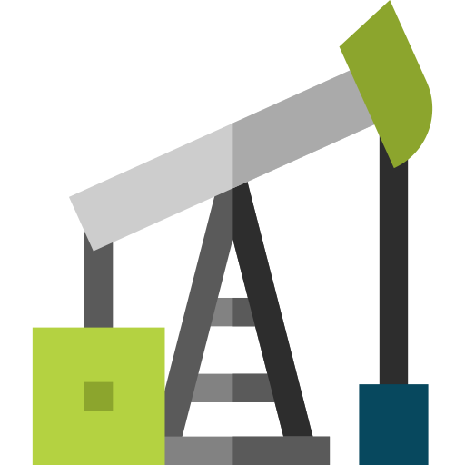 pumpjack Basic Straight Flat Ícone