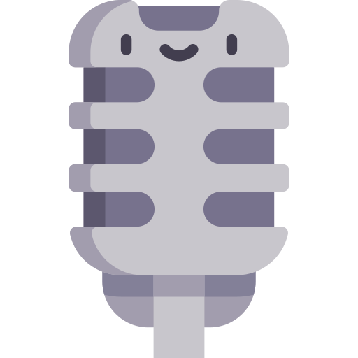 Microphone Kawaii Flat icon