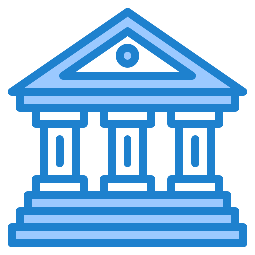 Bank srip Blue icon