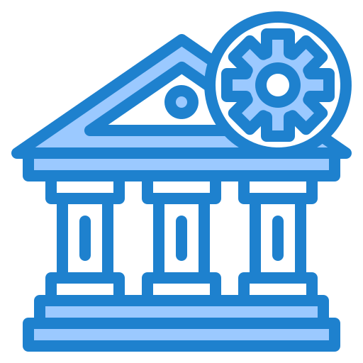 Banking srip Blue icon