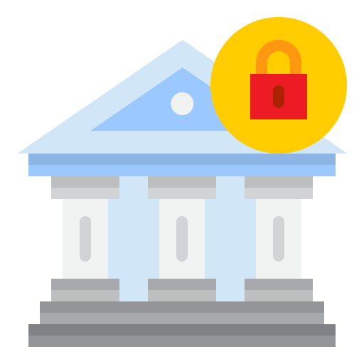 bank srip Flat icon