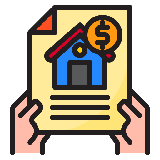 Mortgage srip Lineal Color icon
