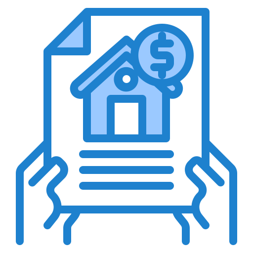 hypothek srip Blue icon