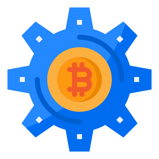 Bitcoin srip Flat icon