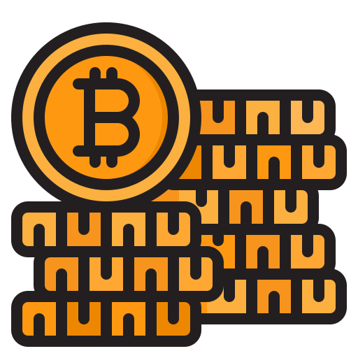 bitcoin srip Lineal Color icona