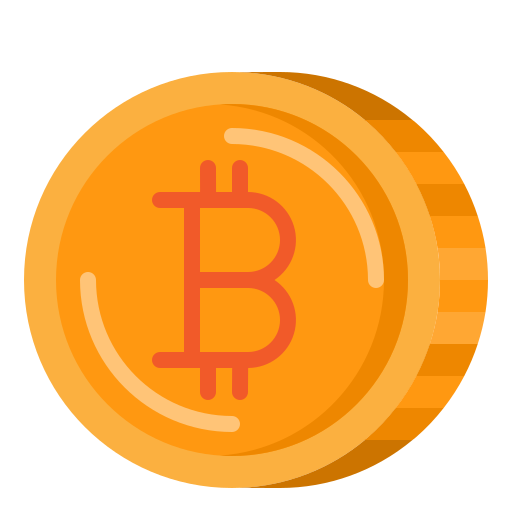 bitcoin srip Flat icoon