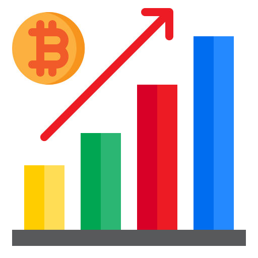 Bitcoin srip Flat icon