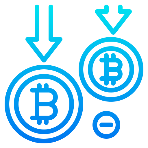 bitcoin srip Gradient icon