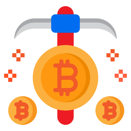 Bitcoin srip Flat icon