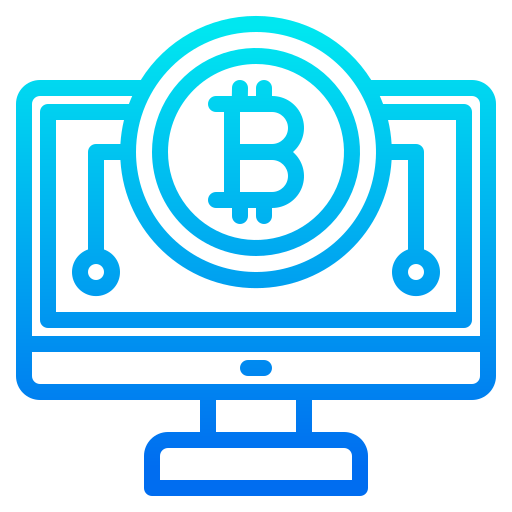 Bitcoin srip Gradient icon