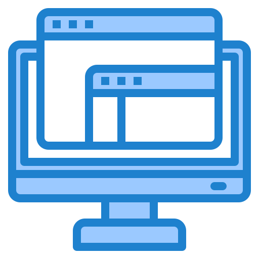 Web browser srip Blue icon