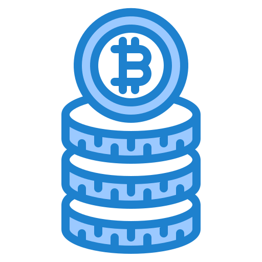 bitcoin srip Blue icono