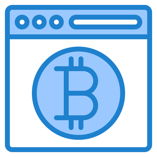 bitcoin srip Blue icona