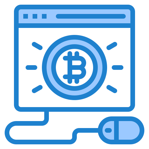 bitcoin srip Blue icon