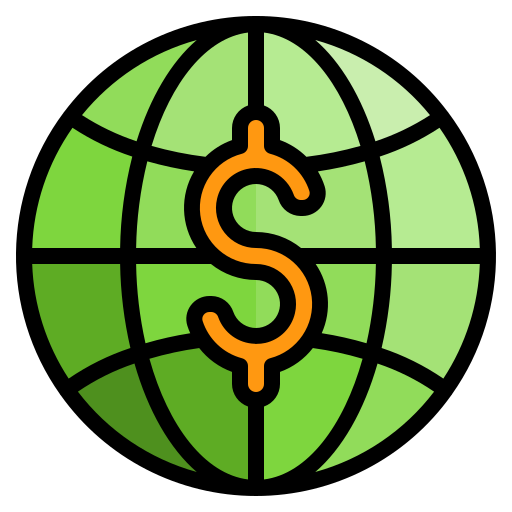 Światowy srip Lineal Color ikona