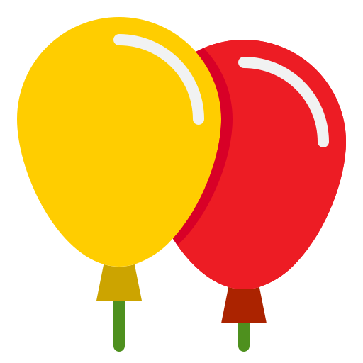 balon srip Flat ikona