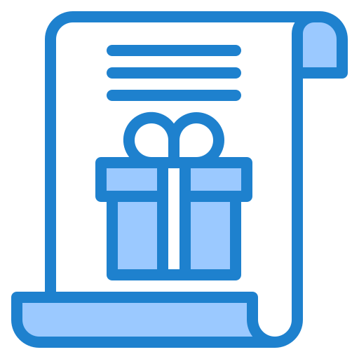 geschenkbox srip Blue icon