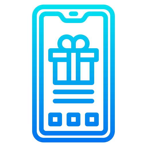 telefon komórkowy srip Gradient ikona