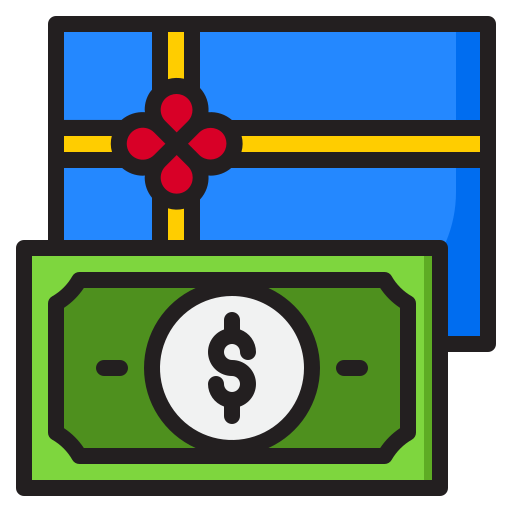 Деньги srip Lineal Color иконка