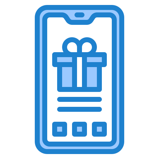携帯電話 srip Blue icon
