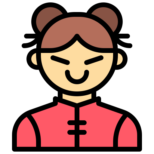 소녀 Generic Outline Color icon