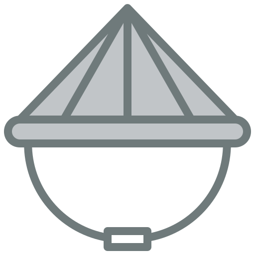 sombrero de bambú Generic Grey icono