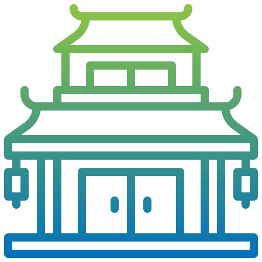 templo chino Generic Gradient icono