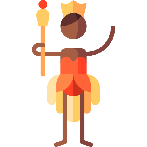 Queen Puppet Characters Flat icon
