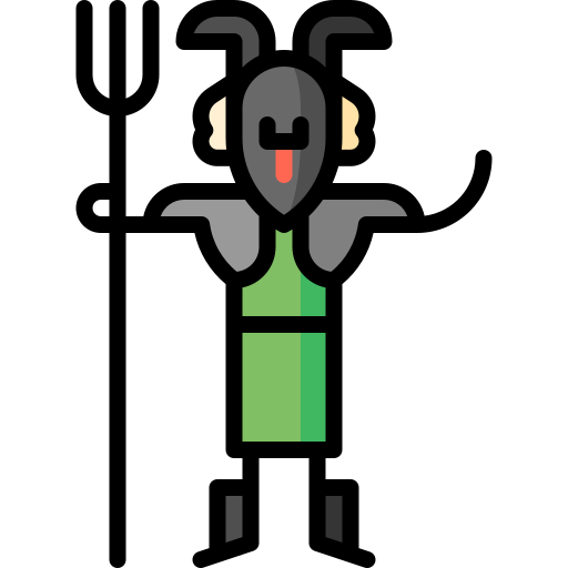 Mask Puppet Characters Lineal Color icon