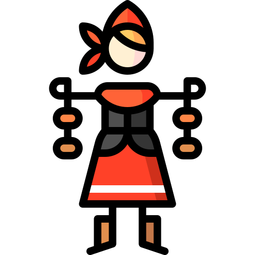 russisch Puppet Characters Lineal Color icon