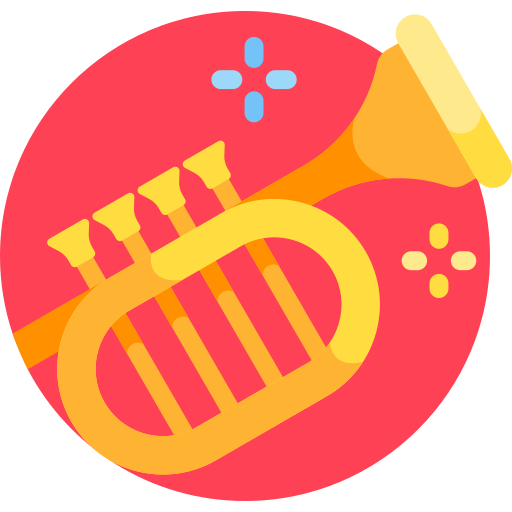 trompete Detailed Flat Circular Flat Ícone